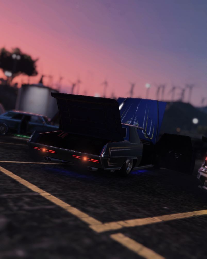 Blauer Lowrider · Show & Shine Sieger