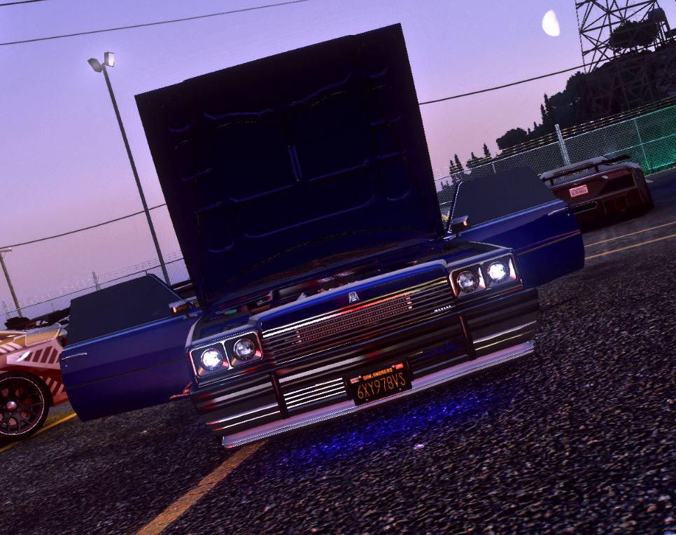Blauer Lowrider · Show & Shine Sieger